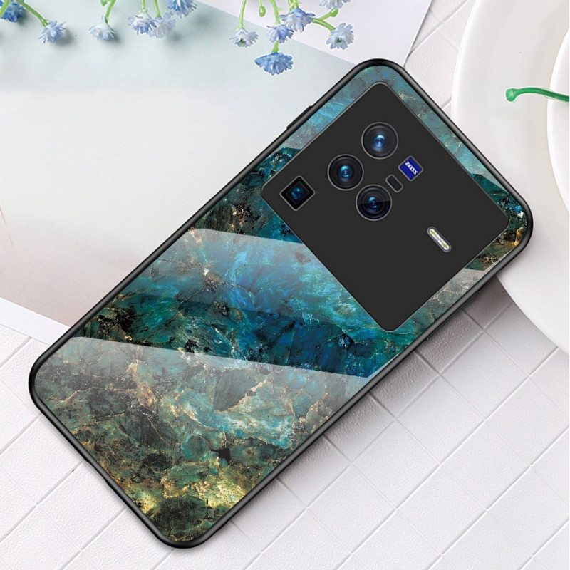 Case Vivo X80 Pro Marmori Karkaistu Lasi