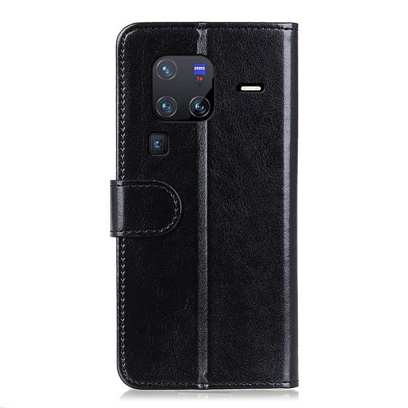 Kotelot Vivo X80 Pro Faux Leather Finesse