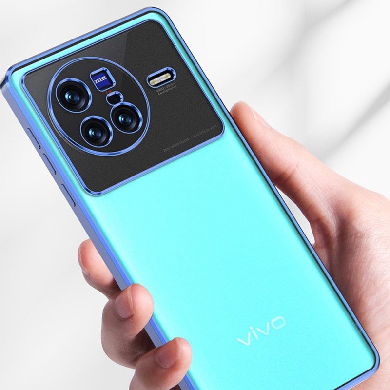 Kuori Vivo X80 Pro Läpinäkyvä Metallinen Muoto