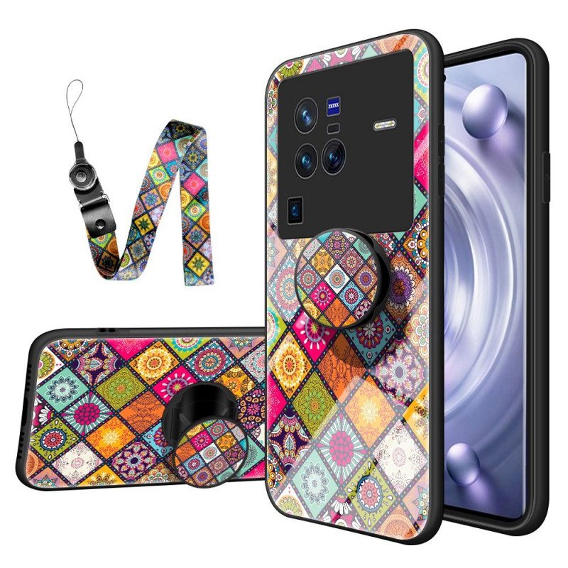 Kuori Vivo X80 Pro Patchwork Magneettipidike