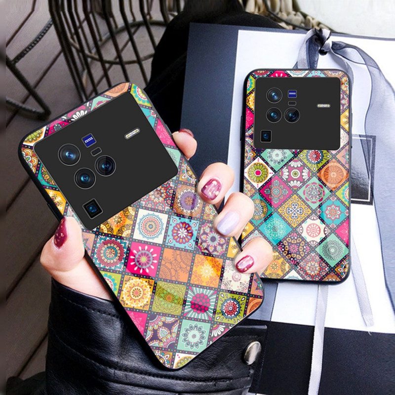 Kuori Vivo X80 Pro Patchwork Magneettipidike