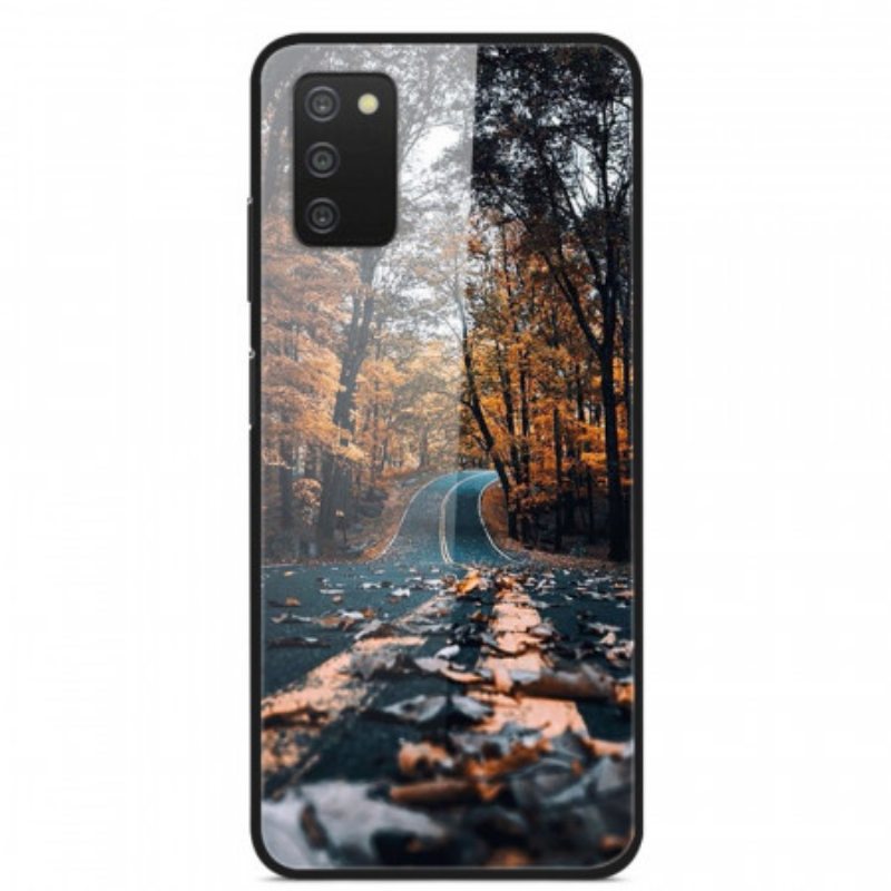 Case Samsung Galaxy A03s Karkaistu Lasi Route Du Bonheur