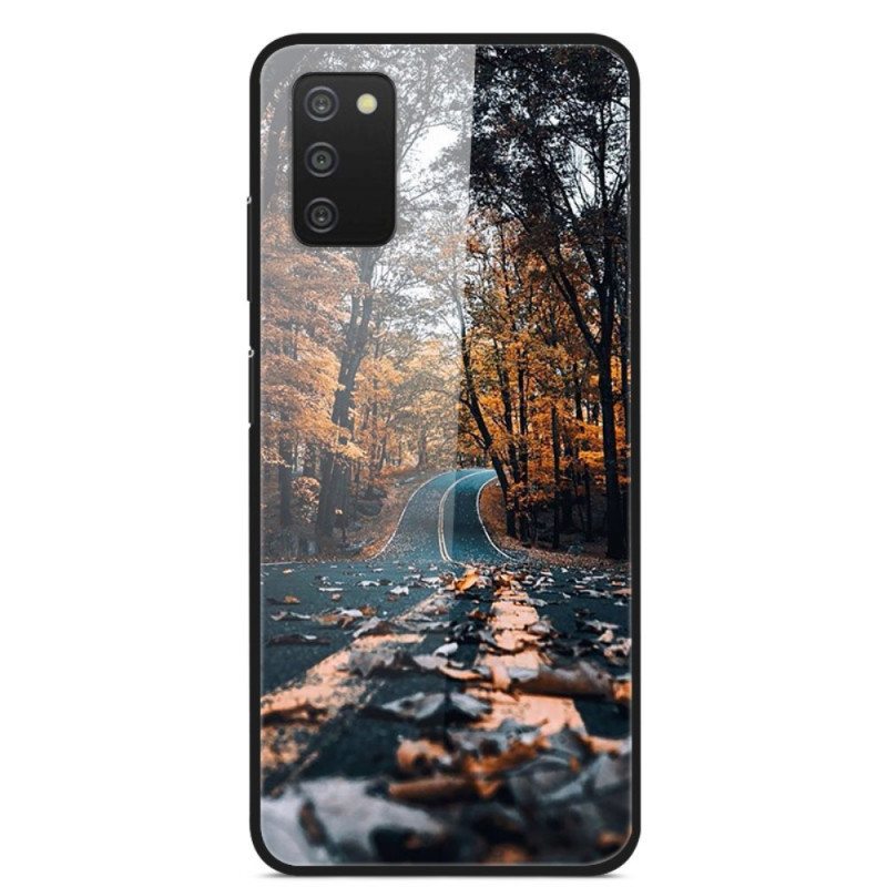 Case Samsung Galaxy A03s Karkaistu Lasi Route Du Bonheur