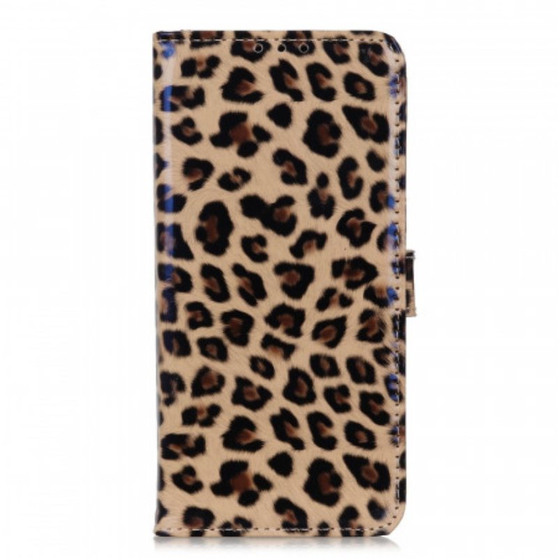 Flip Case Samsung Galaxy A03s Leopardi