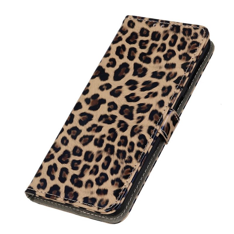 Flip Case Samsung Galaxy A03s Leopardi