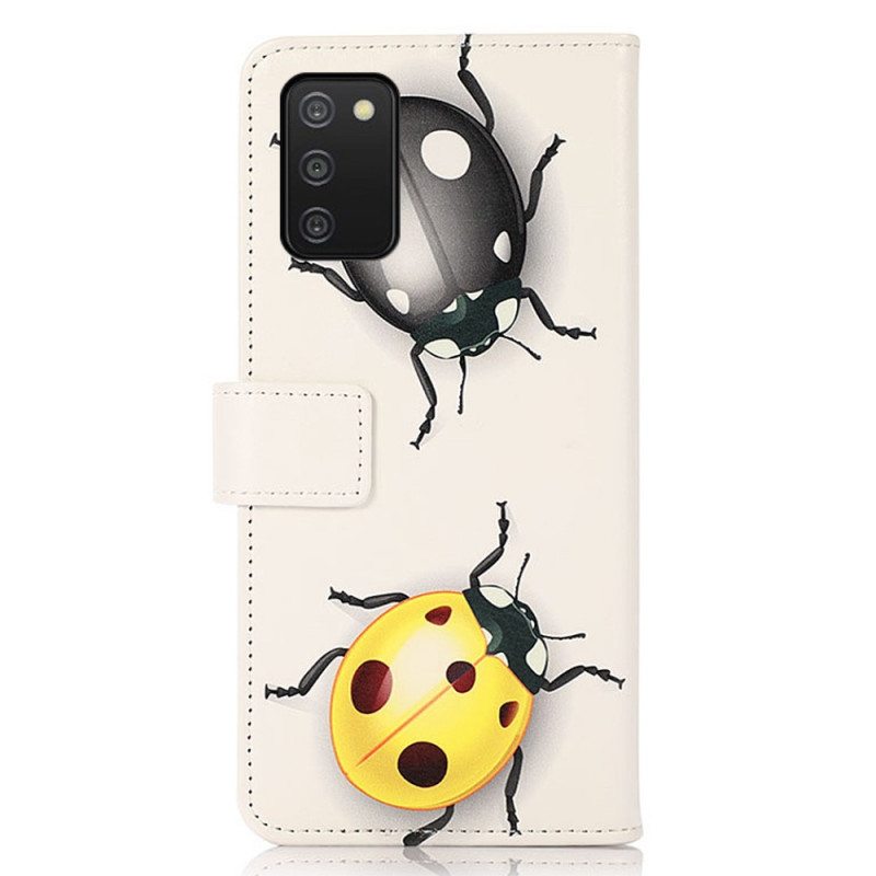 Flip Case Samsung Galaxy A03s Leppäkerttu