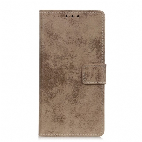 Flip Case Samsung Galaxy A03s Vintage Keinonahkaa