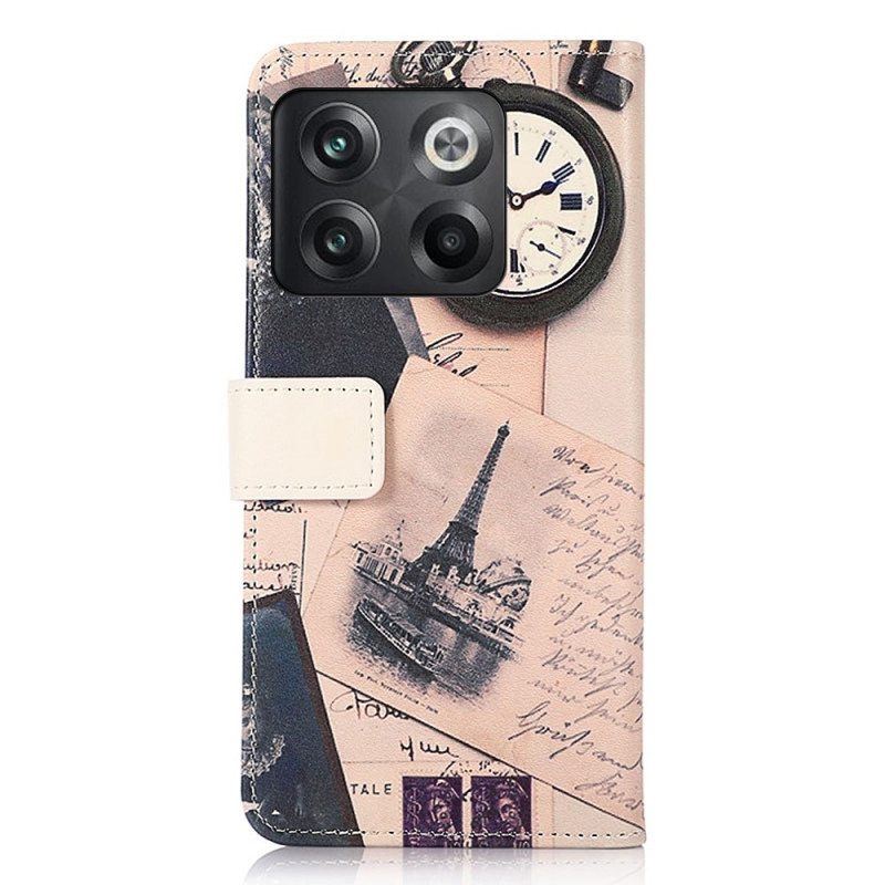 Flip Case OnePlus 10T 5G Runoilijan Eiffel-torni