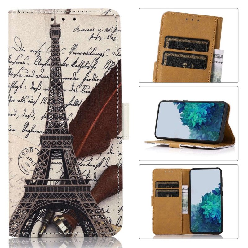 Flip Case OnePlus 10T 5G Runoilijan Eiffel-torni