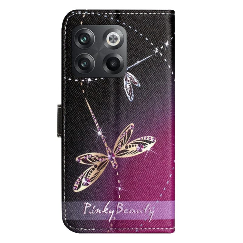 Kotelot OnePlus 10T 5G Suojaketju Kuori Strappy Dragonflies