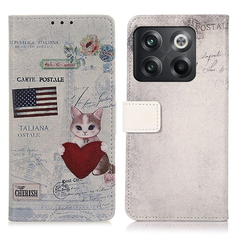 Kotelot OnePlus 10T 5G Traveller Cat