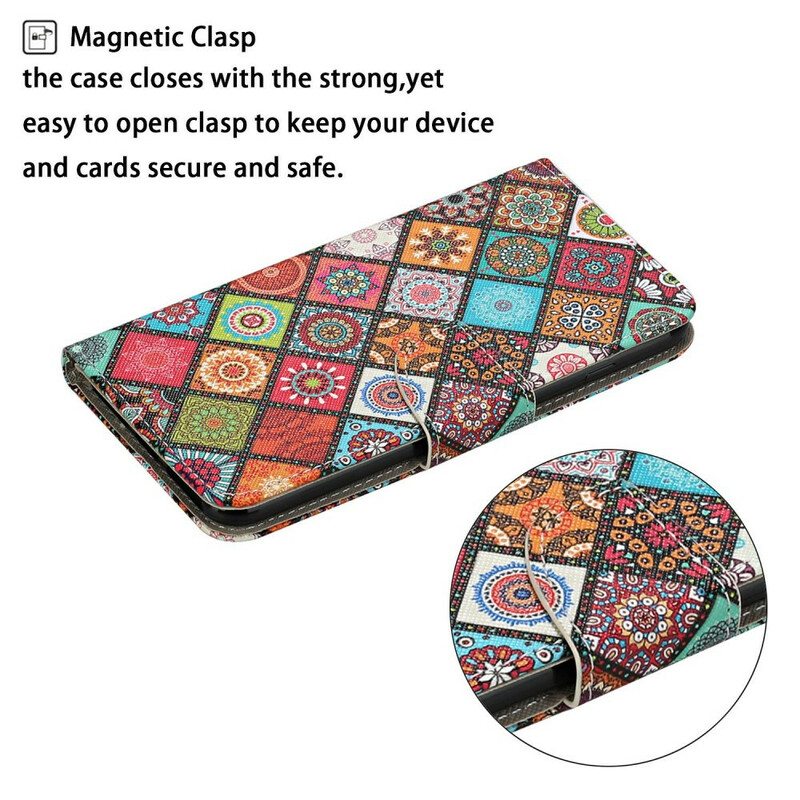 Kotelot Samsung Galaxy A31 Patchwork Mandalas Kaulanauhalla