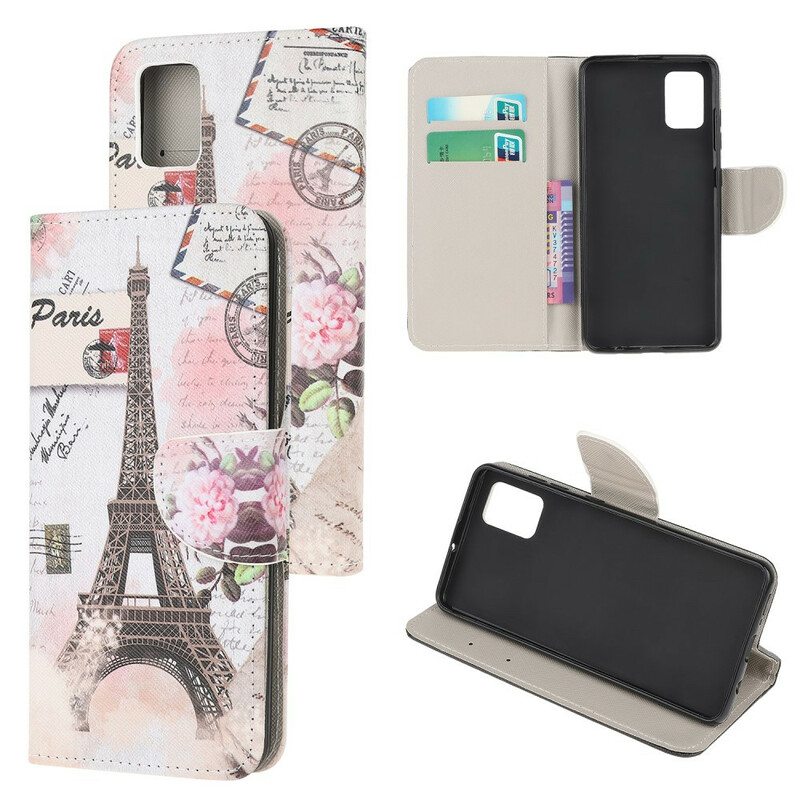 Kotelot Samsung Galaxy A31 Retro Eiffel-torni