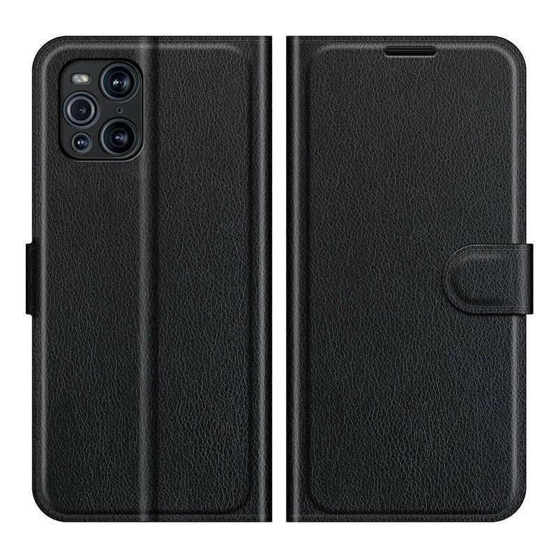 Flip Case Oppo Find X3 Pro Klassikko