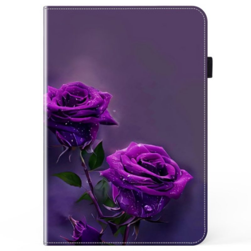 Kotelot iPad Pro 13 (2024) Purppurat Ruusut Suojakuori