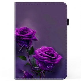 Kotelot iPad Pro 13 (2024) Purppurat Ruusut Suojakuori