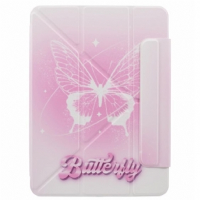 Nahkakotelo iPad Pro 13 (2024) Origami Pink Butterfly