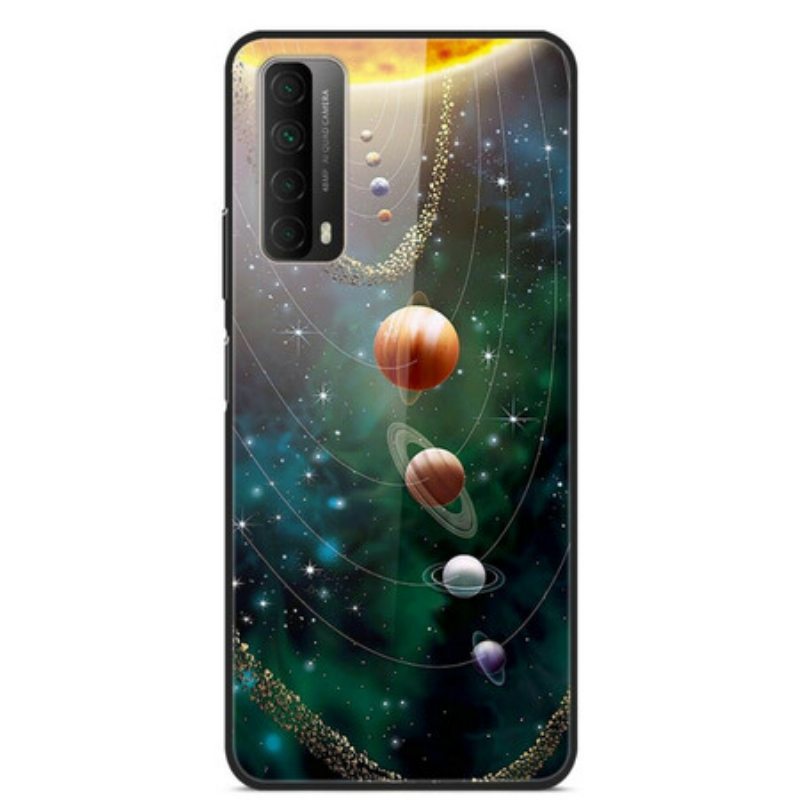 Case Huawei P Smart 2021 Aurinkokunnan Planeetan Karkaistu Lasi