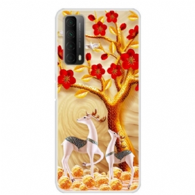 Case Huawei P Smart 2021 Kultainen Puu