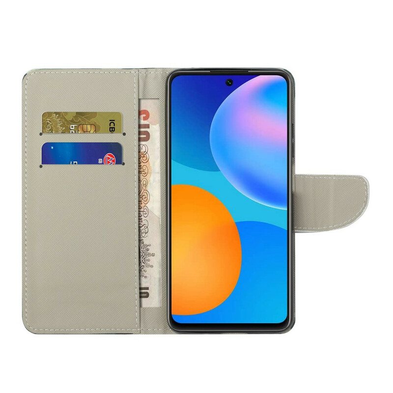 Flip Case Huawei P Smart 2021 Retro Eiffel-torni