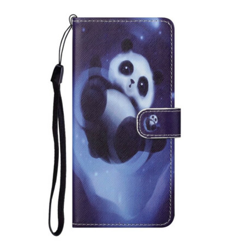 Kotelot Huawei P Smart 2021 Suojaketju Kuori Panda Space Kaulanauhalla