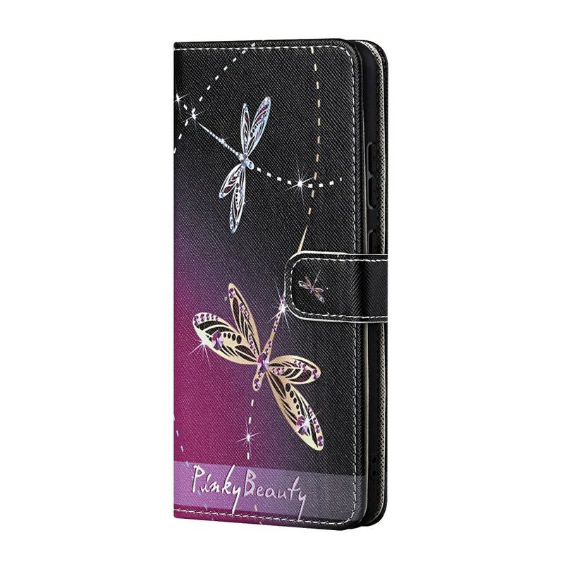 Kotelot Huawei P Smart 2021 Suojaketju Kuori Strappy Dragonflies