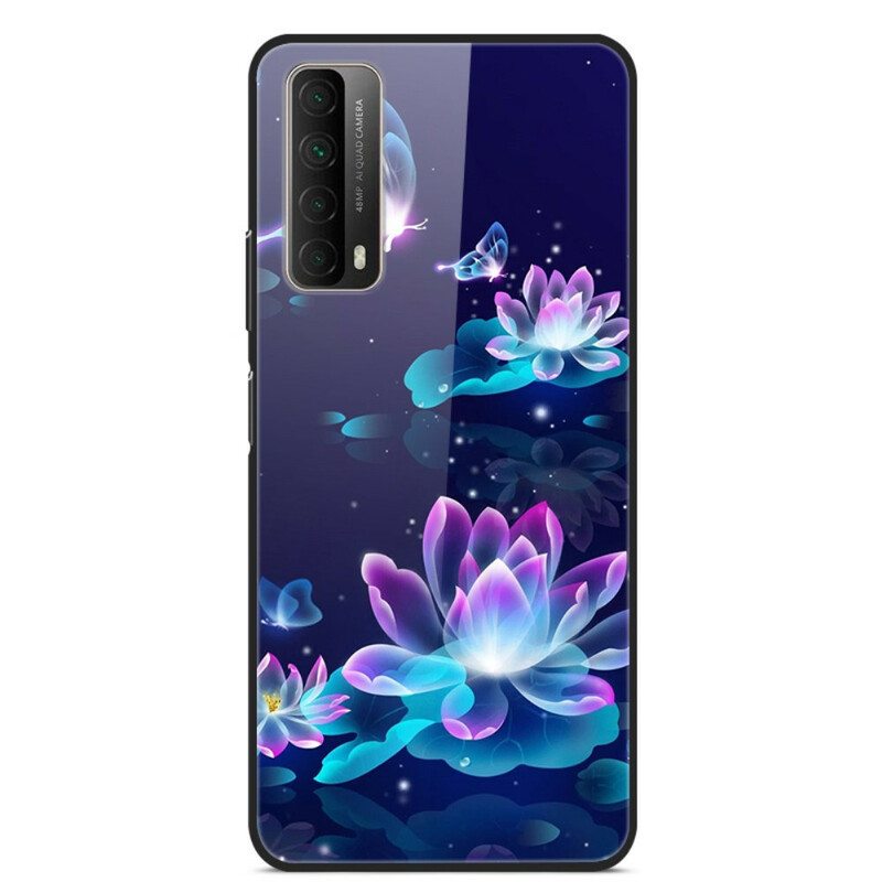 Kuori Huawei P Smart 2021 Fancy Flowers Karkaistu Lasi