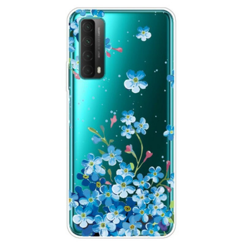 Kuori Huawei P Smart 2021 Kimppu Sinisiä Kukkia