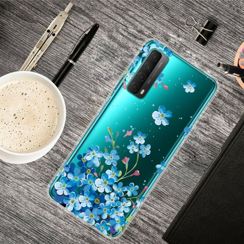 Kuori Huawei P Smart 2021 Kimppu Sinisiä Kukkia