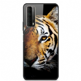 Kuori Huawei P Smart 2021 Realistinen Tiger Karkaistu Lasi