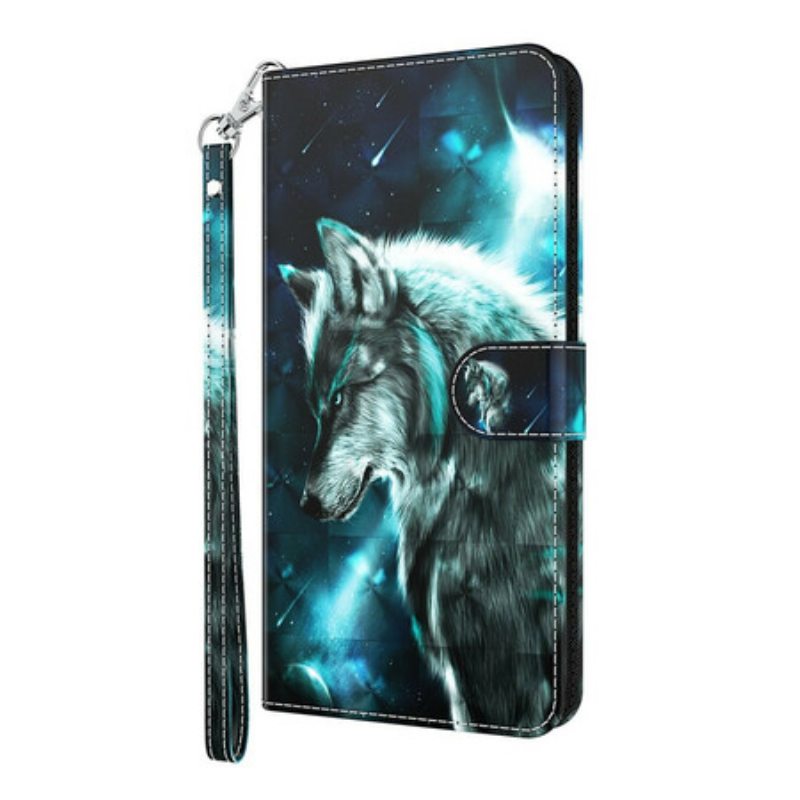 Nahkakotelo Huawei P Smart 2021 Majestic Wolf