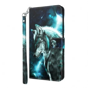 Nahkakotelo Huawei P Smart 2021 Majestic Wolf