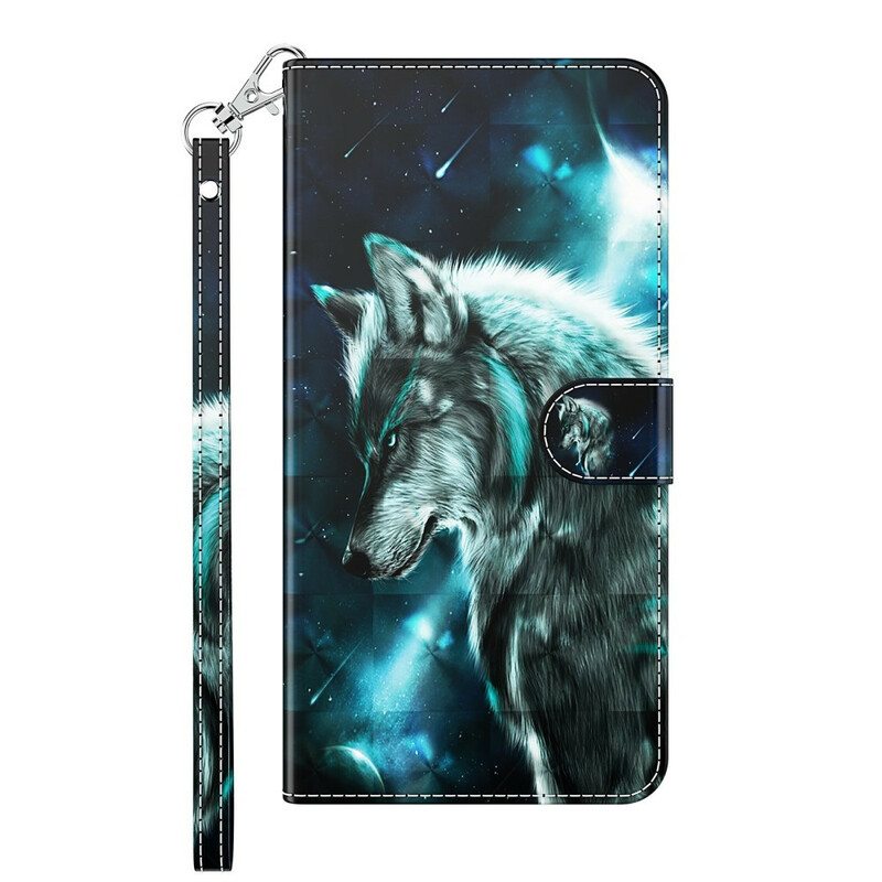 Nahkakotelo Huawei P Smart 2021 Majestic Wolf