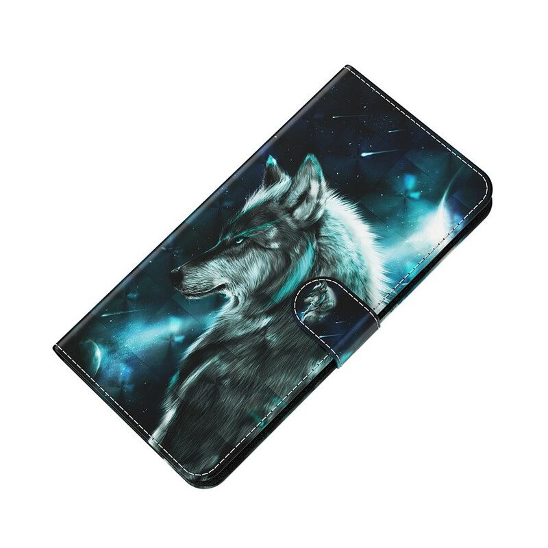 Nahkakotelo Huawei P Smart 2021 Majestic Wolf