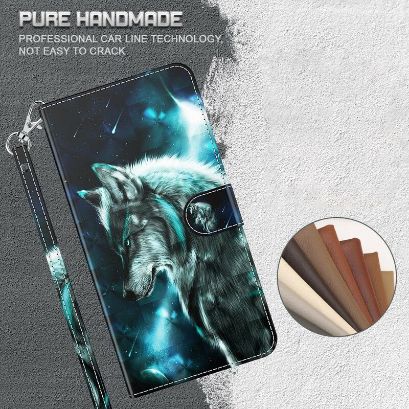 Nahkakotelo Huawei P Smart 2021 Majestic Wolf