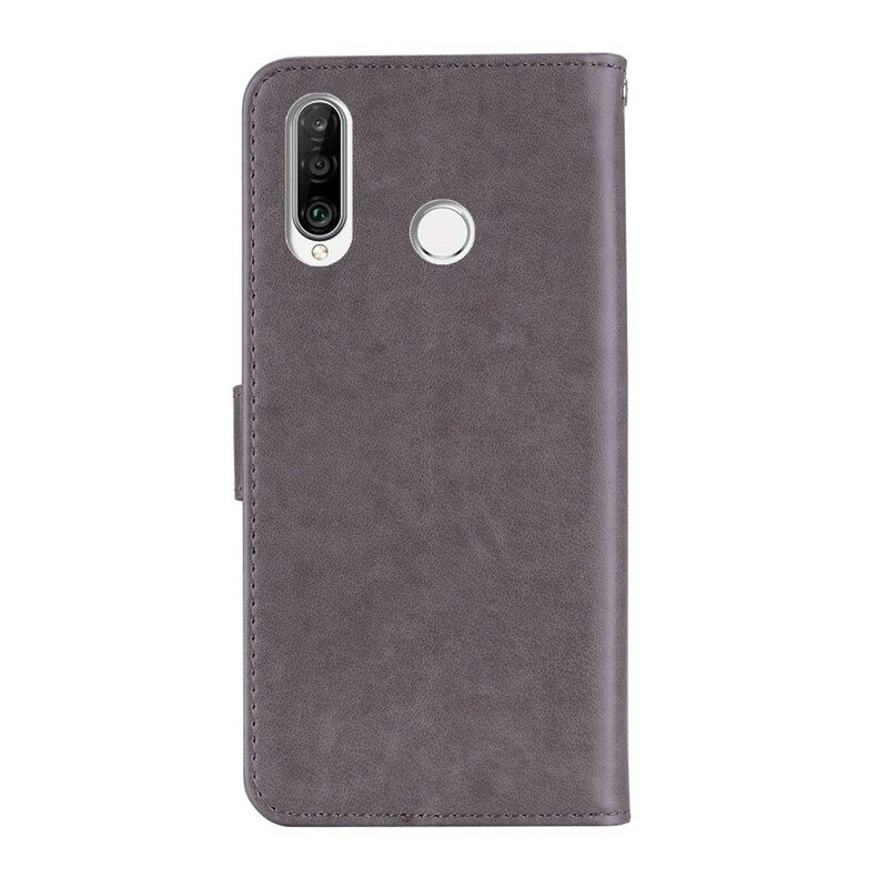 Nahkakotelo Huawei Y6p Pöllö Mandala Ja Charm