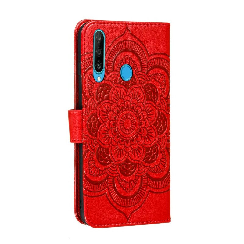 Nahkakotelo Huawei Y6p Täysi Mandala