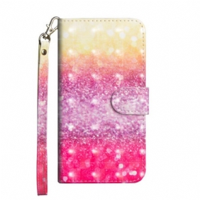 Flip Case Samsung Galaxy Note 20 Magenta Glitter Gradientti