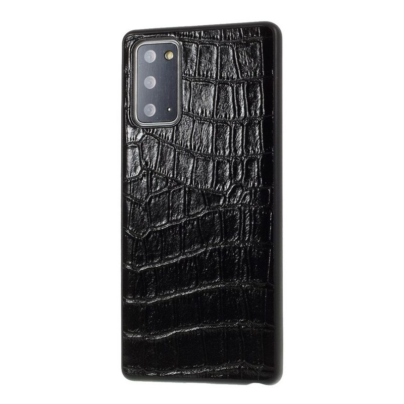 Kuori Samsung Galaxy Note 20 Aito Crocodile Texture -nahka