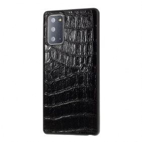 Kuori Samsung Galaxy Note 20 Aito Crocodile Texture -nahka