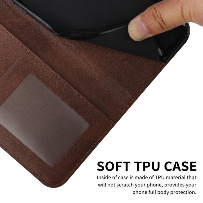 Flip Case Vivo Y76 5G Suojaketju Kuori Strappy Geo Leather Effect