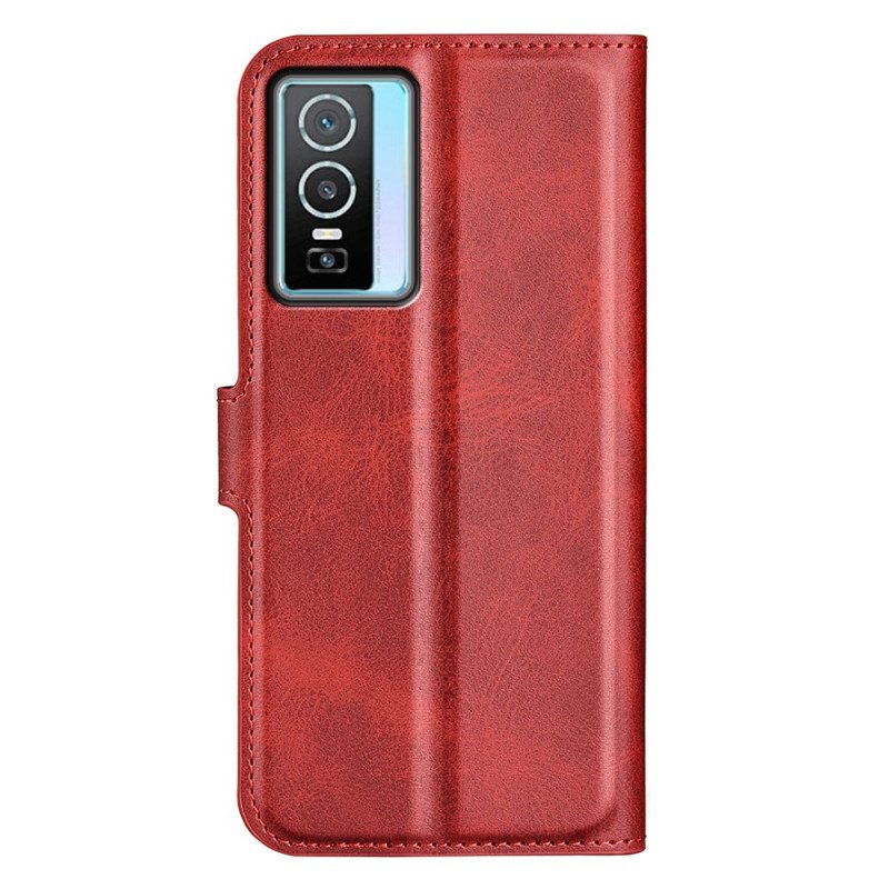 Kotelot Vivo Y76 5G Ohut Extreme Leather -efekti