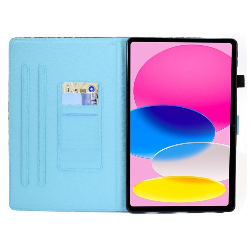 Flip Case iPad 10.9" (2022) Ananas Grafiikka