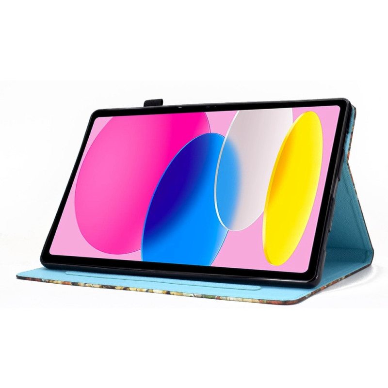 Flip Case iPad 10.9" (2022) Ananas Grafiikka