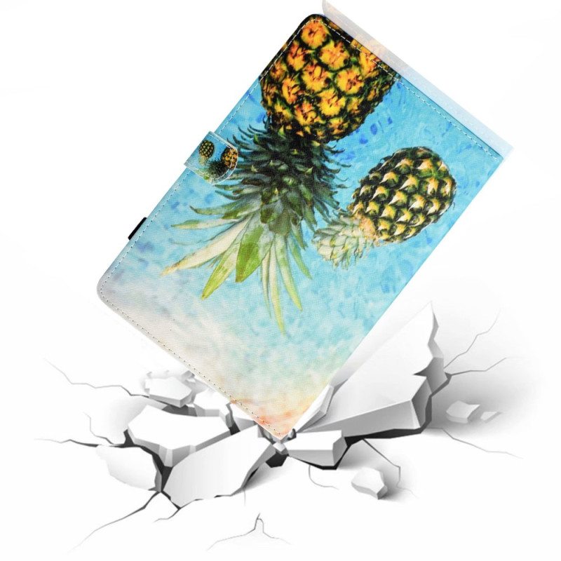 Flip Case iPad 10.9" (2022) Ananas Grafiikka