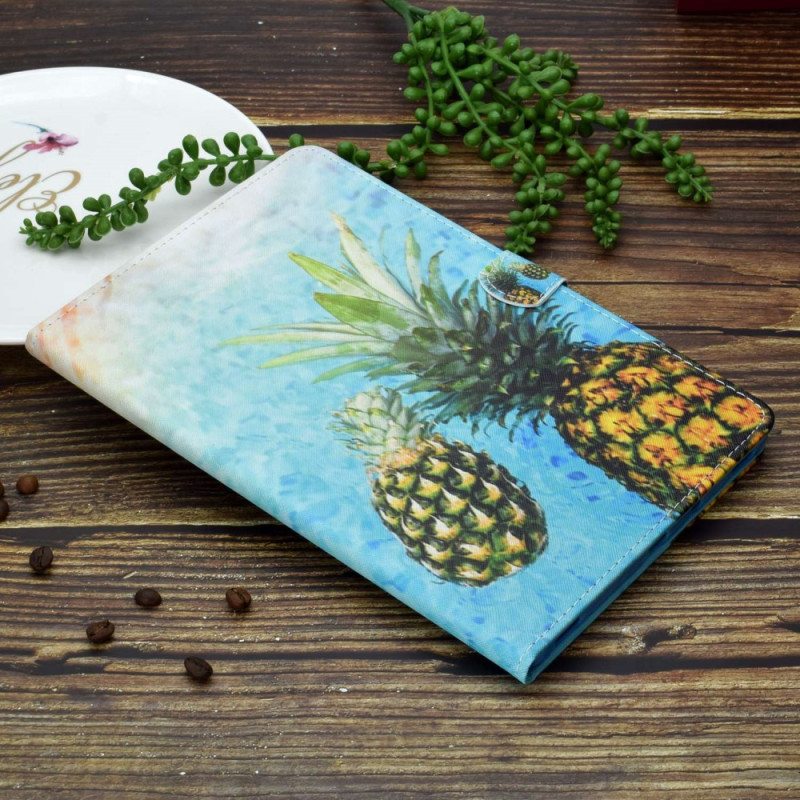 Flip Case iPad 10.9" (2022) Ananas Grafiikka