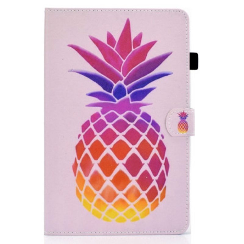 Nahkakotelo iPad 10.9" (2022) Värikäs Ananas