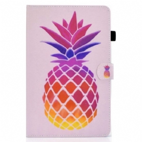 Nahkakotelo iPad 10.9" (2022) Värikäs Ananas