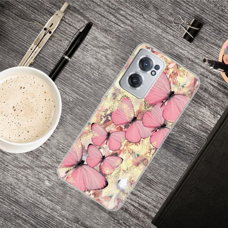 Case OnePlus Nord CE 2 5G Butterfly Ruusut