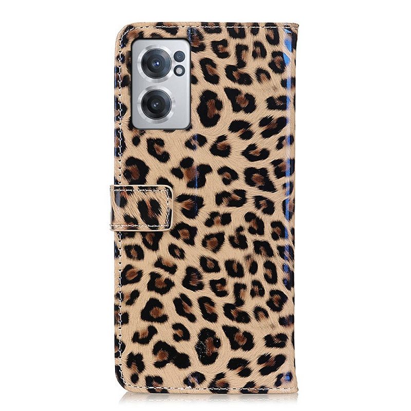 Flip Case OnePlus Nord CE 2 5G Leopard Tekonahka